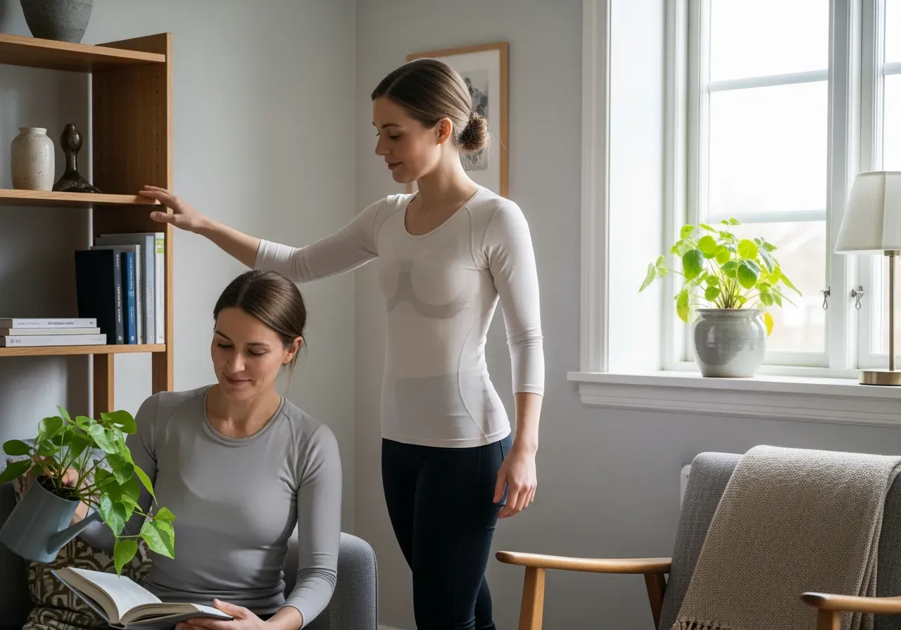 Hållningströja för dam i vardagen