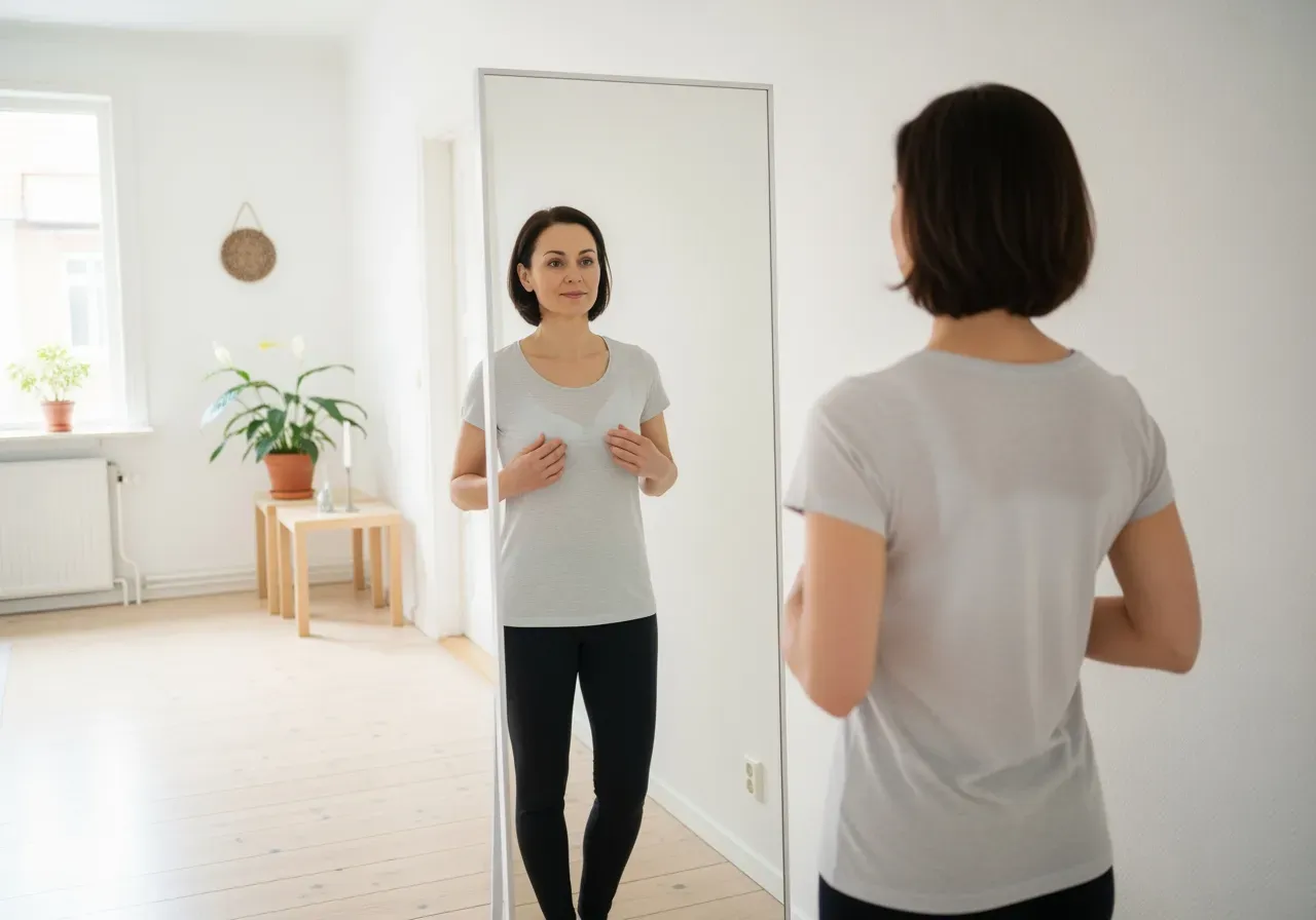 Jämförelse av hållningstshirt hemma