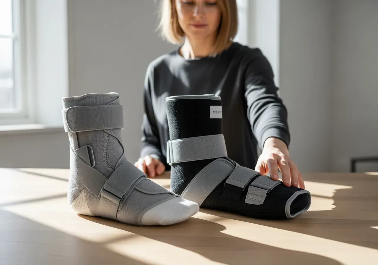 Ankelskena och kylhylsa för fotled