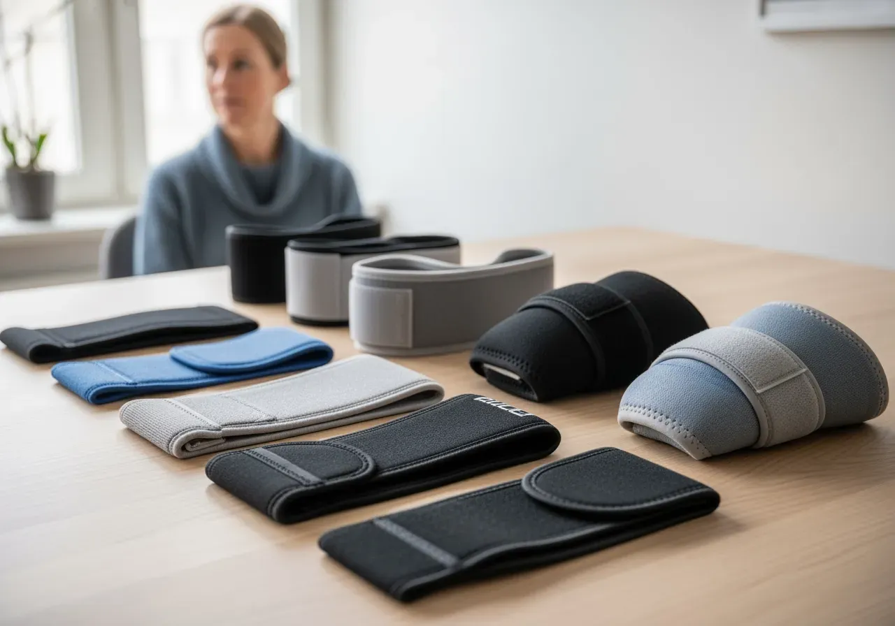 Armbågsstöd band och rem översikt