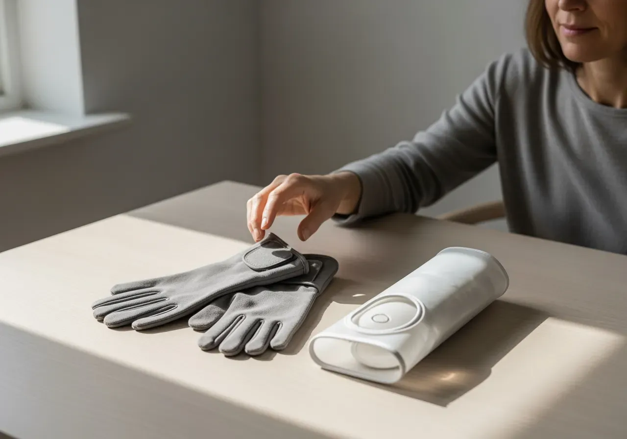 Artrithandskar och badskydd