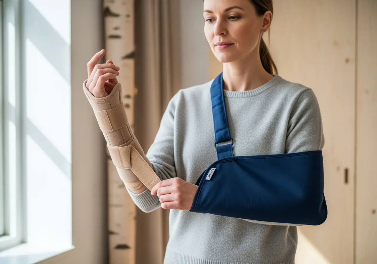 Handledsstöd och armslinga