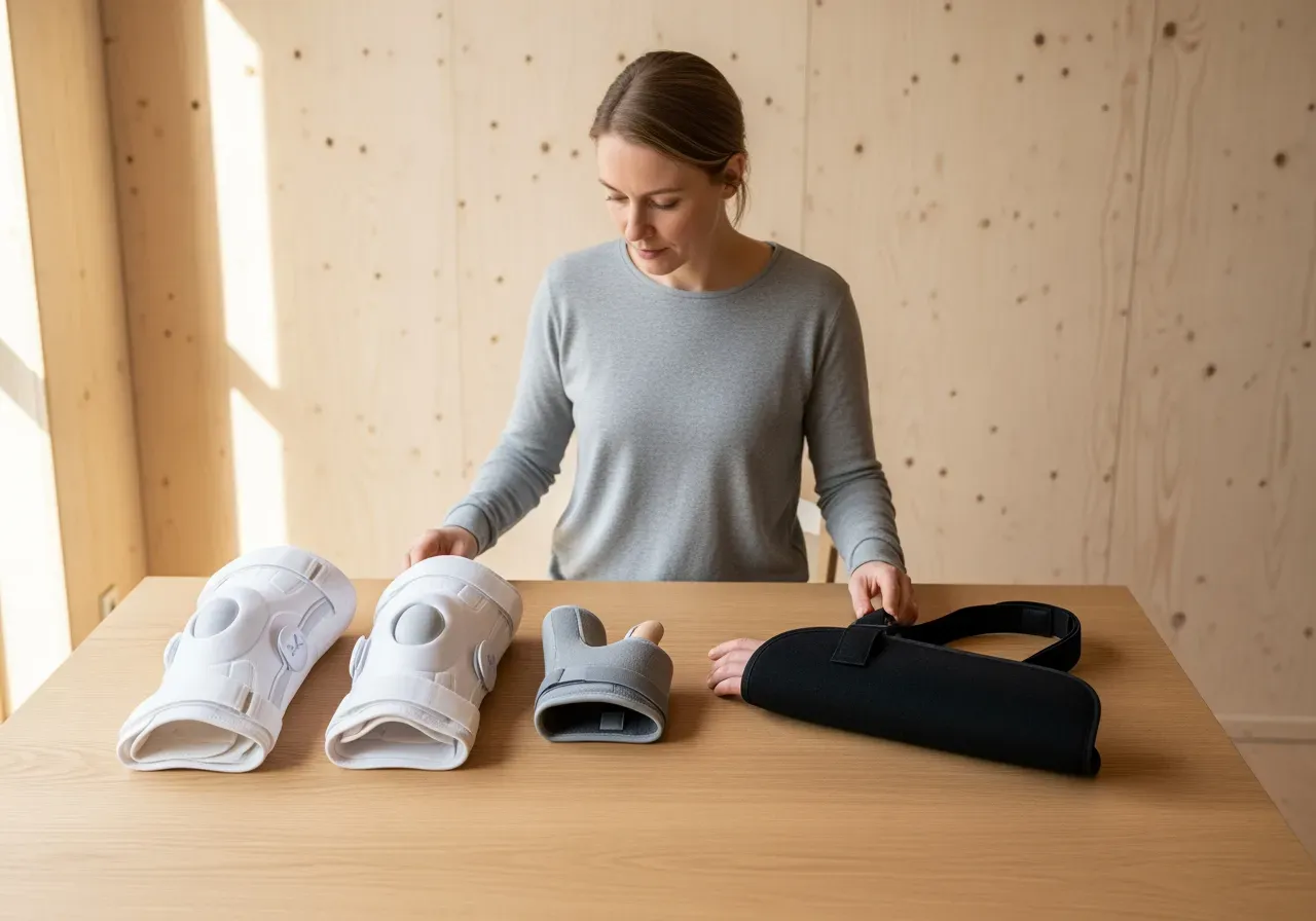 Guide till knäskydd tumskena armslinga