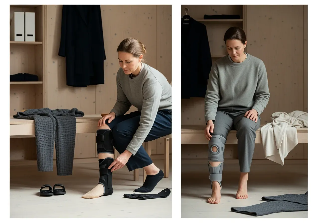 Komfortstöd för fotled och knä