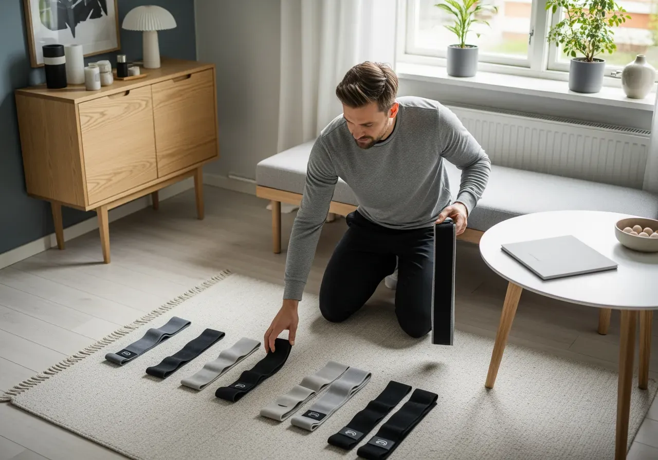 Välja knäband hemma