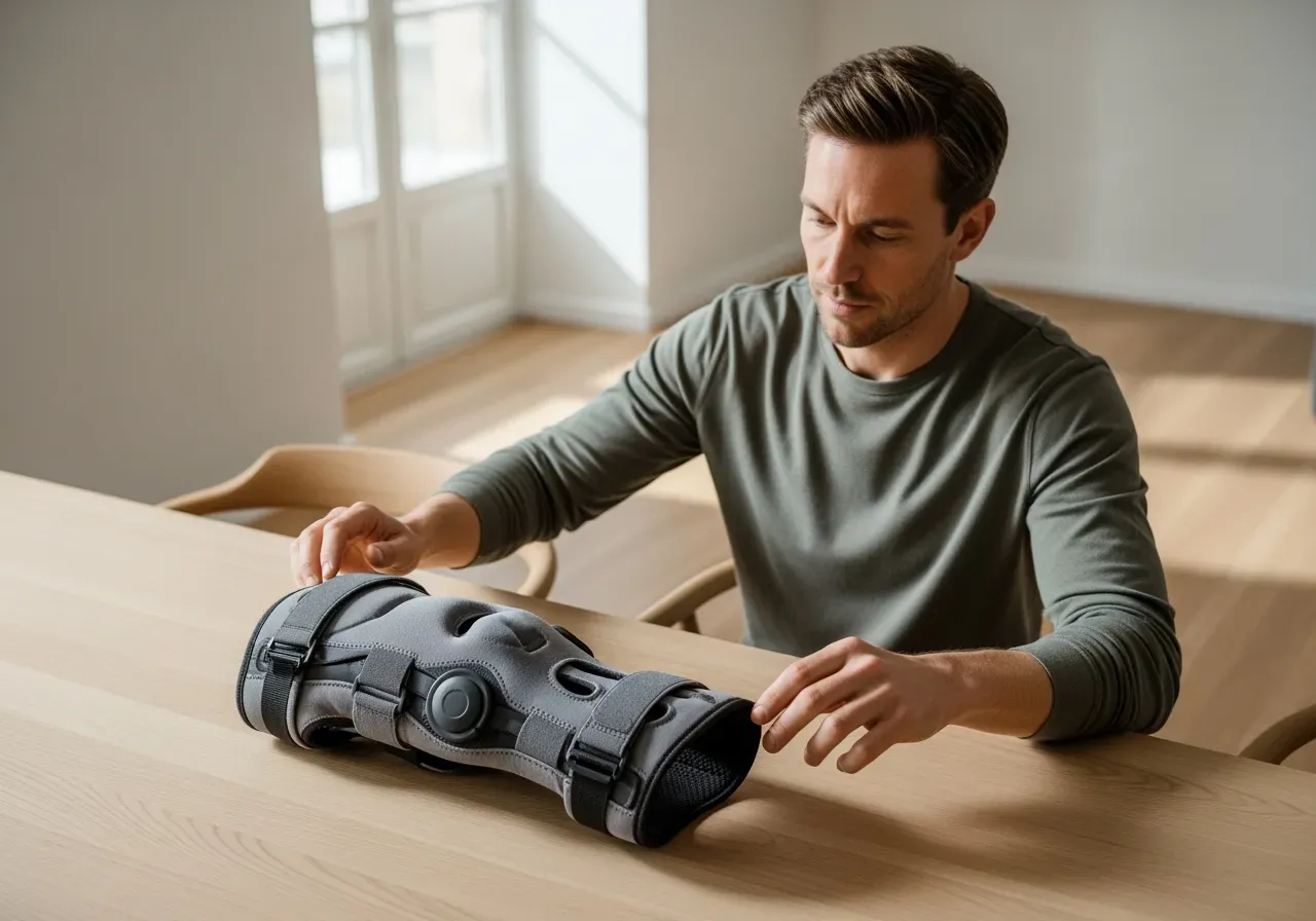 Guide för knäskålsstöd