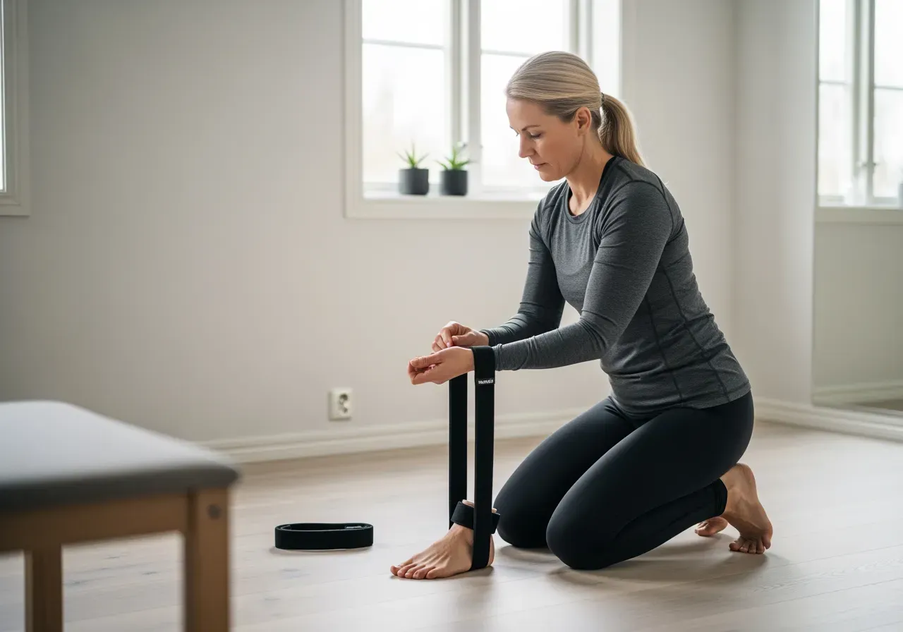 Smala band för fotled och handled