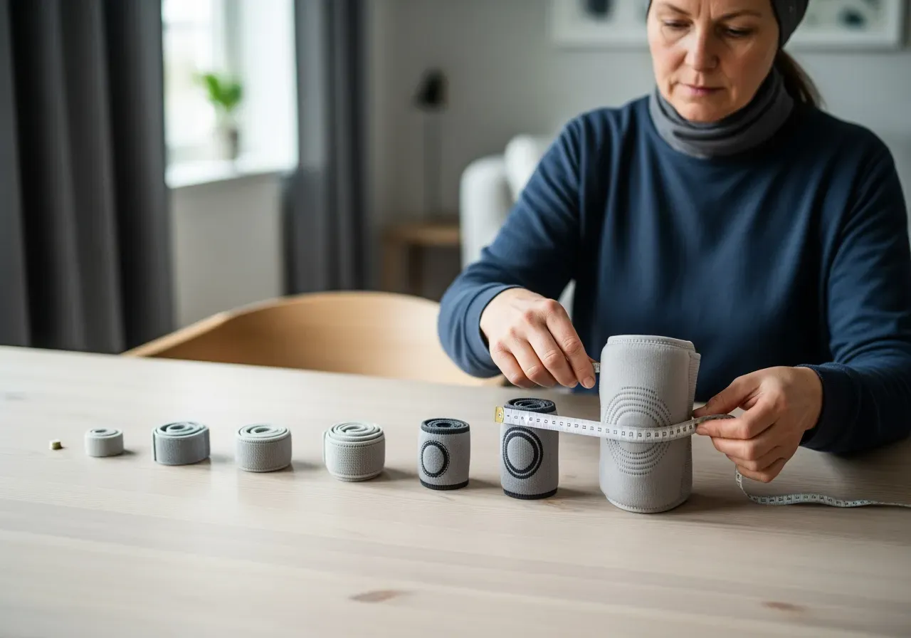 Storleksguide armbågsband och knästöd