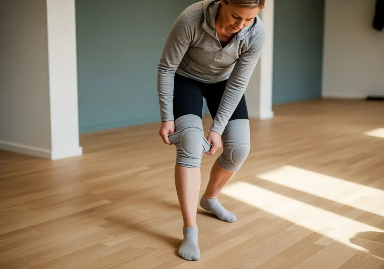 Tunna knäskydd för träning