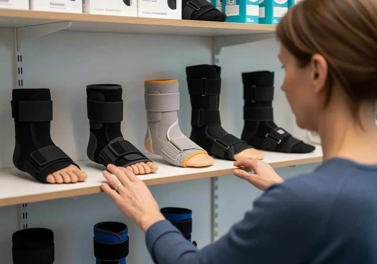 Välja fotledsstöd vid stukning