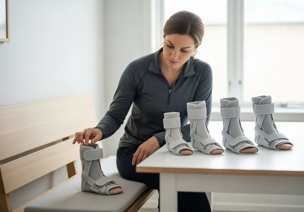 Välja sida och storlek fotledsstöd