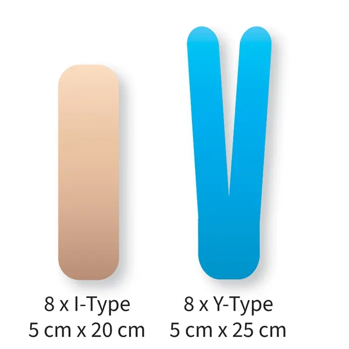 Kinesiology Tape Precut - Baksida (8-pack)