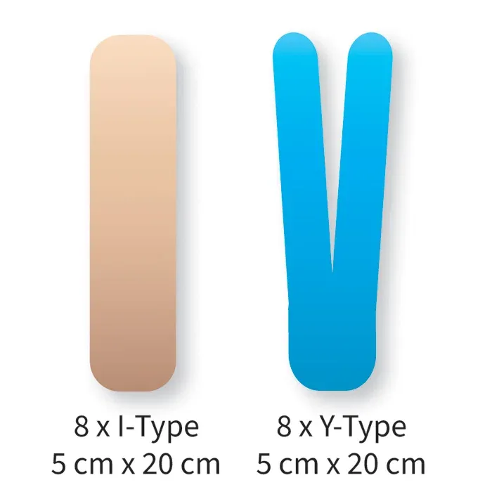 Kinesiology Tape Precut - Knä (8-pack)