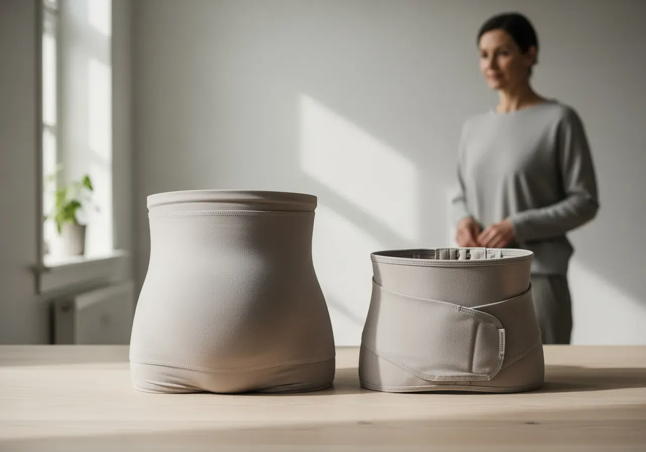 Magbälte hög och låg jämfört