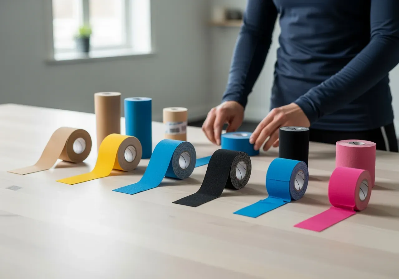 Proffskinesiotejp och sporttejp för träning