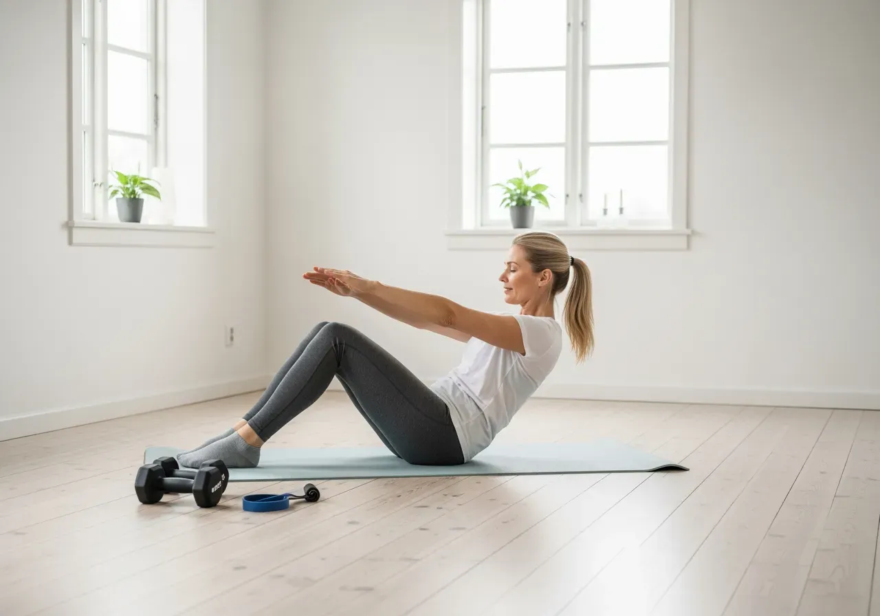 Kompakta träningsredskap hemma